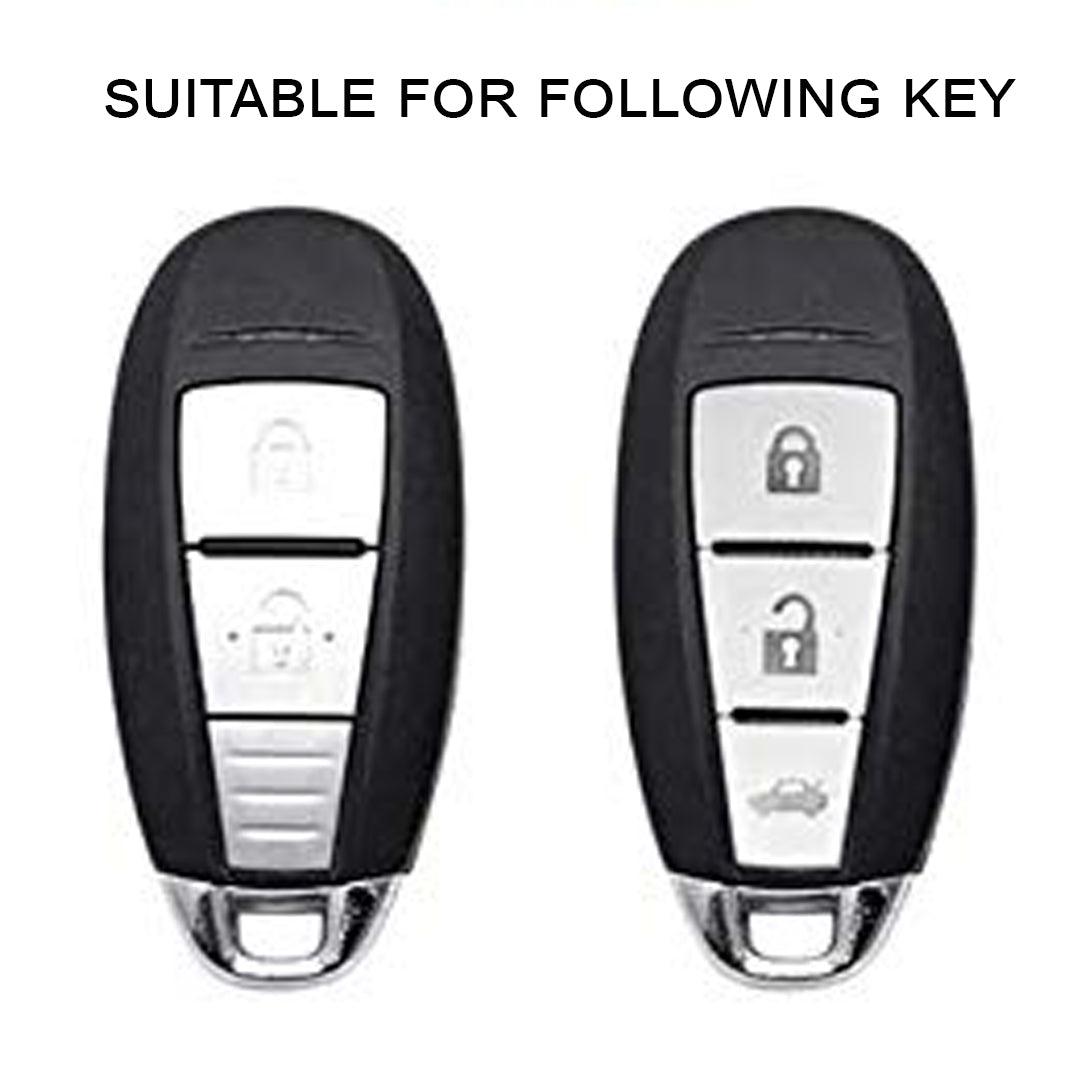 Suzuki TPU Leather Key Cover with Keychain (Type 1)