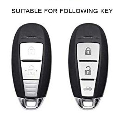 Suzuki TPU Leather Key Cover with Keychain (Type 1)