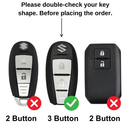 Suzuki Metal Armor Smart Key Cover with keychain (Type M4)