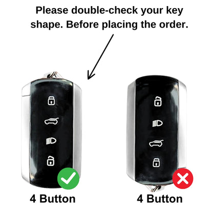Tata Noir Wood Car Key Cover with Keychain (Type M8)