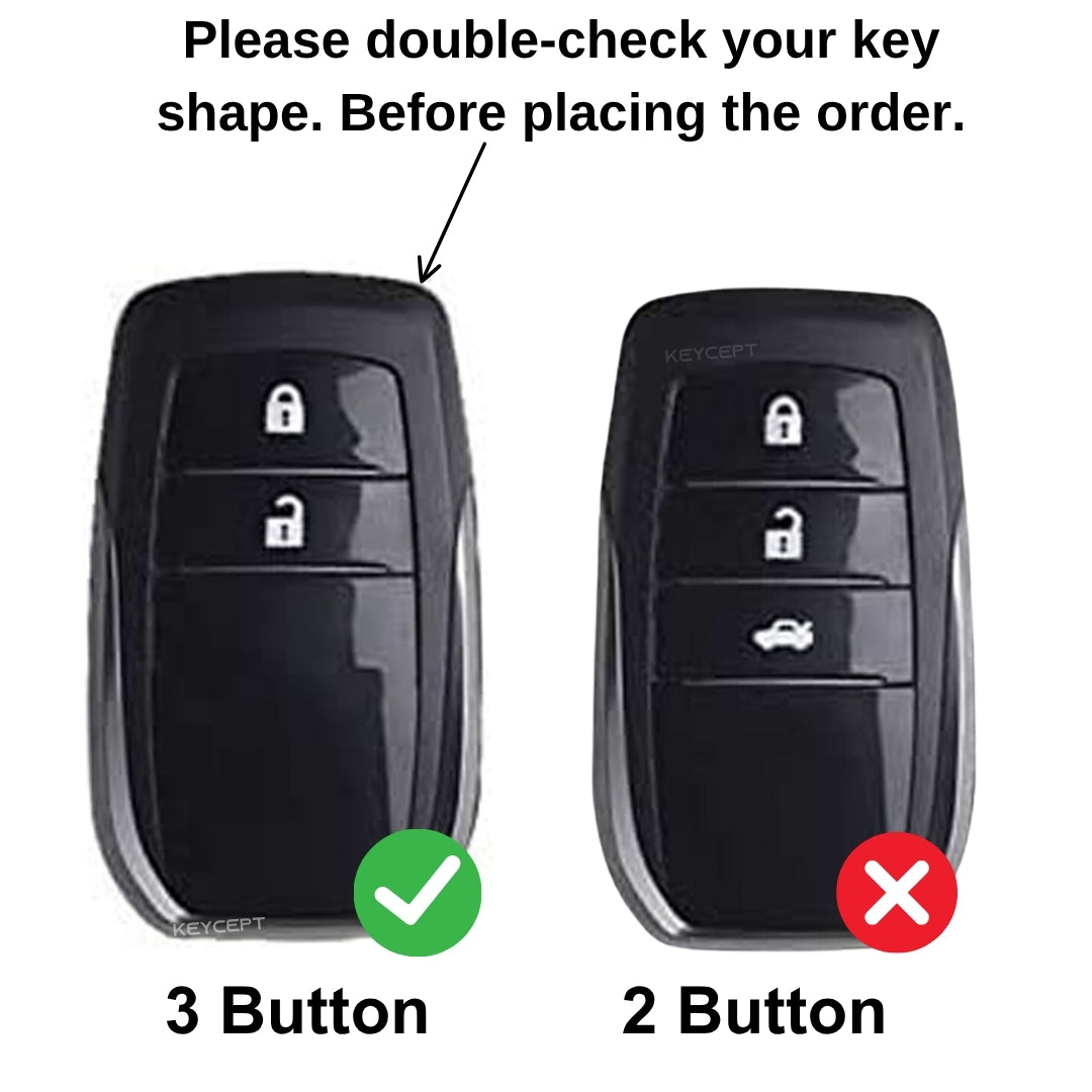 Toyota Metal Mecha Key Cover with Keychain (Type M3)
