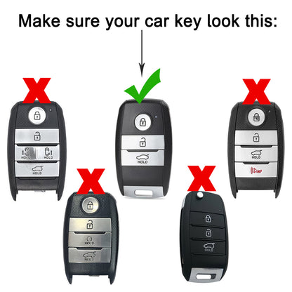 Kia Gold Line TPU Key Cover with Keychain