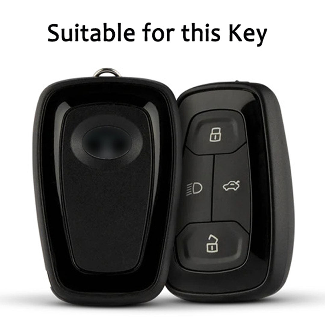 Tata TPU Leather Key Cover with Keychain (Type 1)