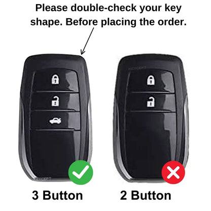 Toyota Metal Armor Car Key Cover Key Cover with Keychain (Type M4)