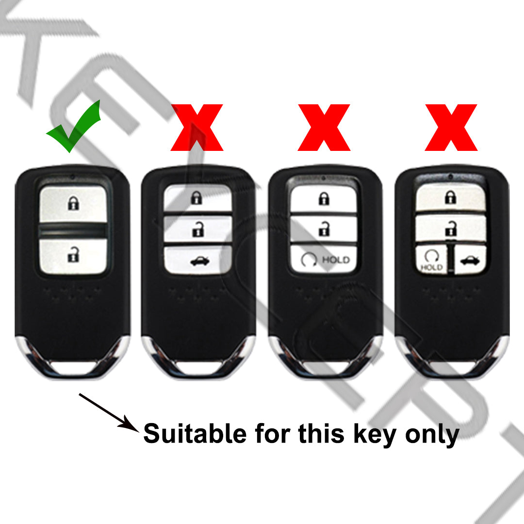 honda accord city civic amaze 2 button smart key cover case keychain