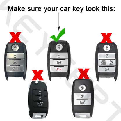 Kia Gold Line TPU Key Cover with Keychain (Type 2)