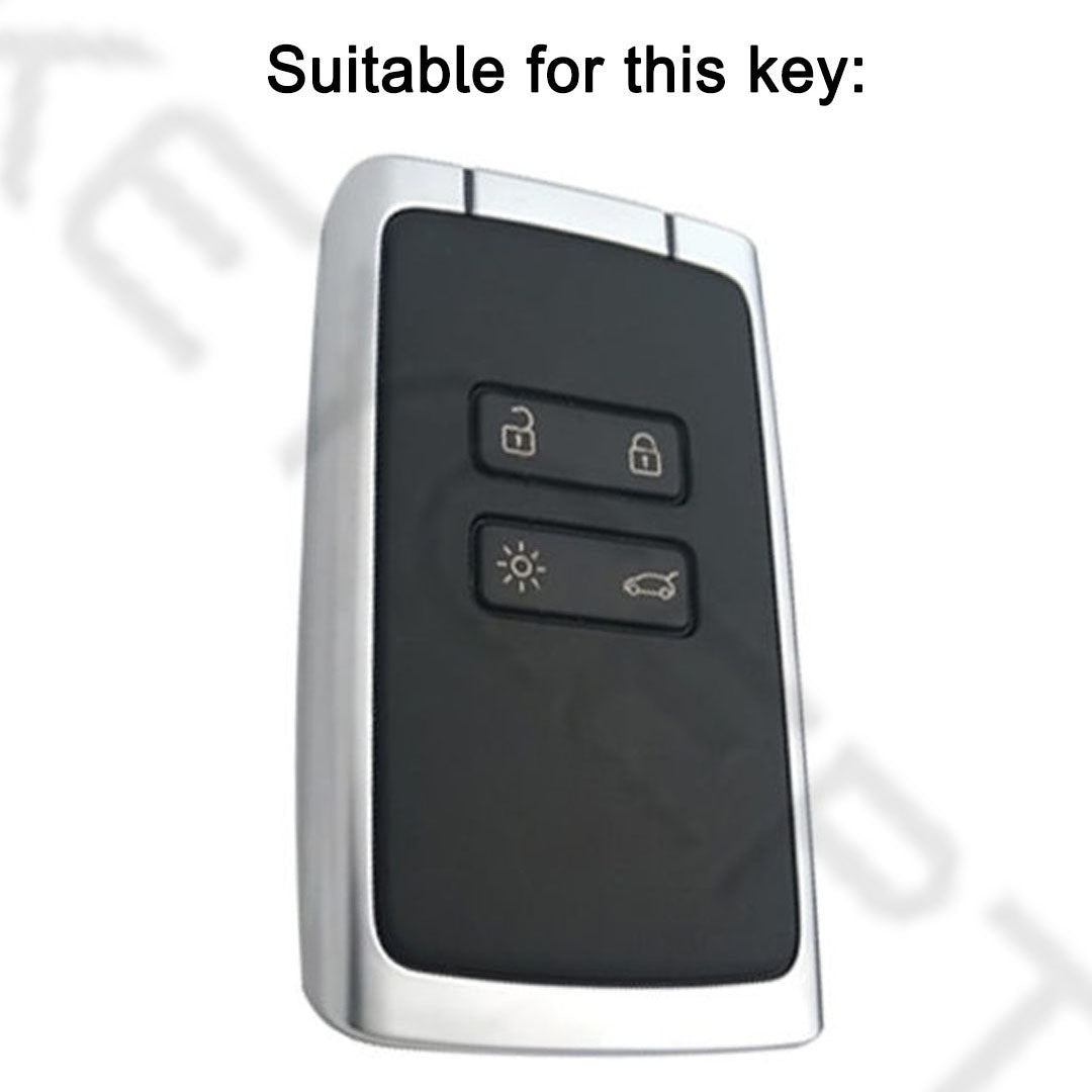 renault triber kiger 4b tpu smart key cover keychain