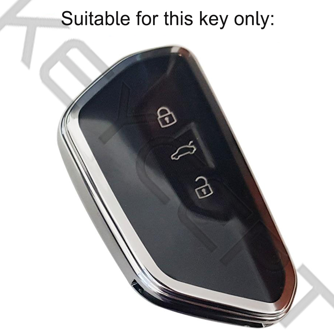 skoda octavia virtus 3button smart key cover keychain