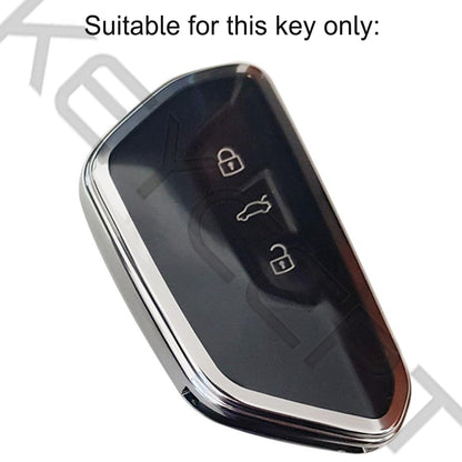 skoda octavia virtus 3button smart key cover keychain