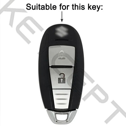 suzuki s-cross baleno brezza ciaz swift 2 button smart key cover keychain