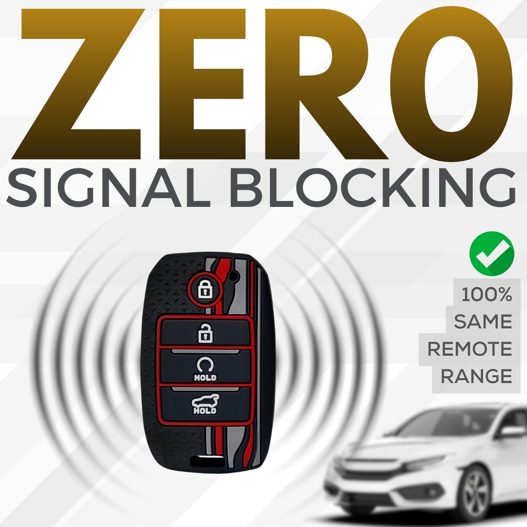 Kia TriStar Silicone Key Cover with Keychain