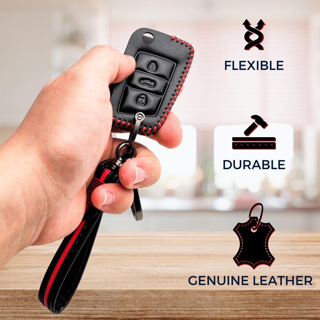 keycept classic leather key cover kushaq octavia kodiaq superb slavia passat virtus t roc 3b flip shell case