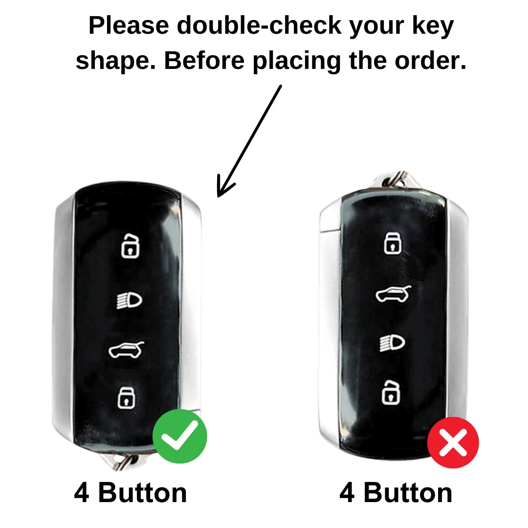 Tata Metal Alloy Key Cover with Keychain.(Type M1)