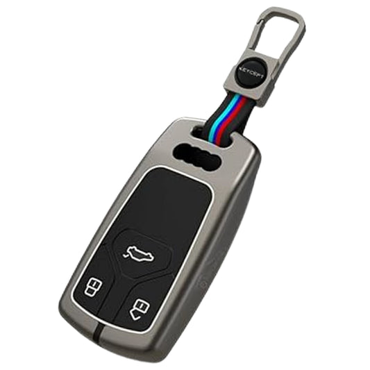 Audi Metal Key Cover with Keychain.