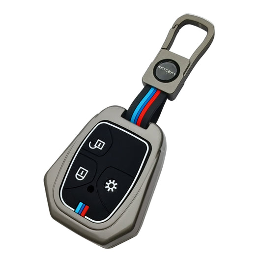 Mahindra Metal Key Cover with Keychain.