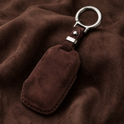 Kia Alcantara Crest Car Key Cover with Keychain (Type K10)