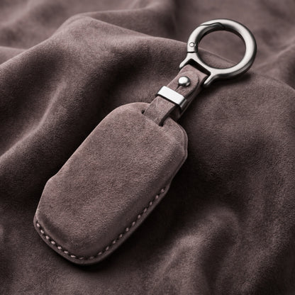 Kia Alcantara Crest Car Key Cover with Keychain (Type K10)