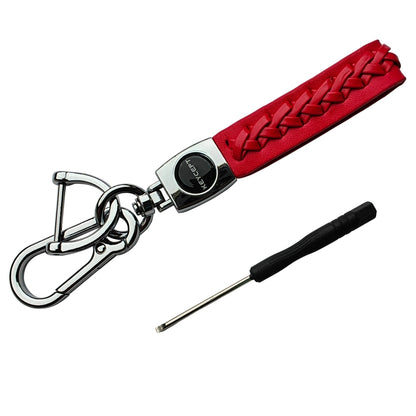 Premium Leather Woven Key Chain Stylish and Functional Key Holder. (Type 5)