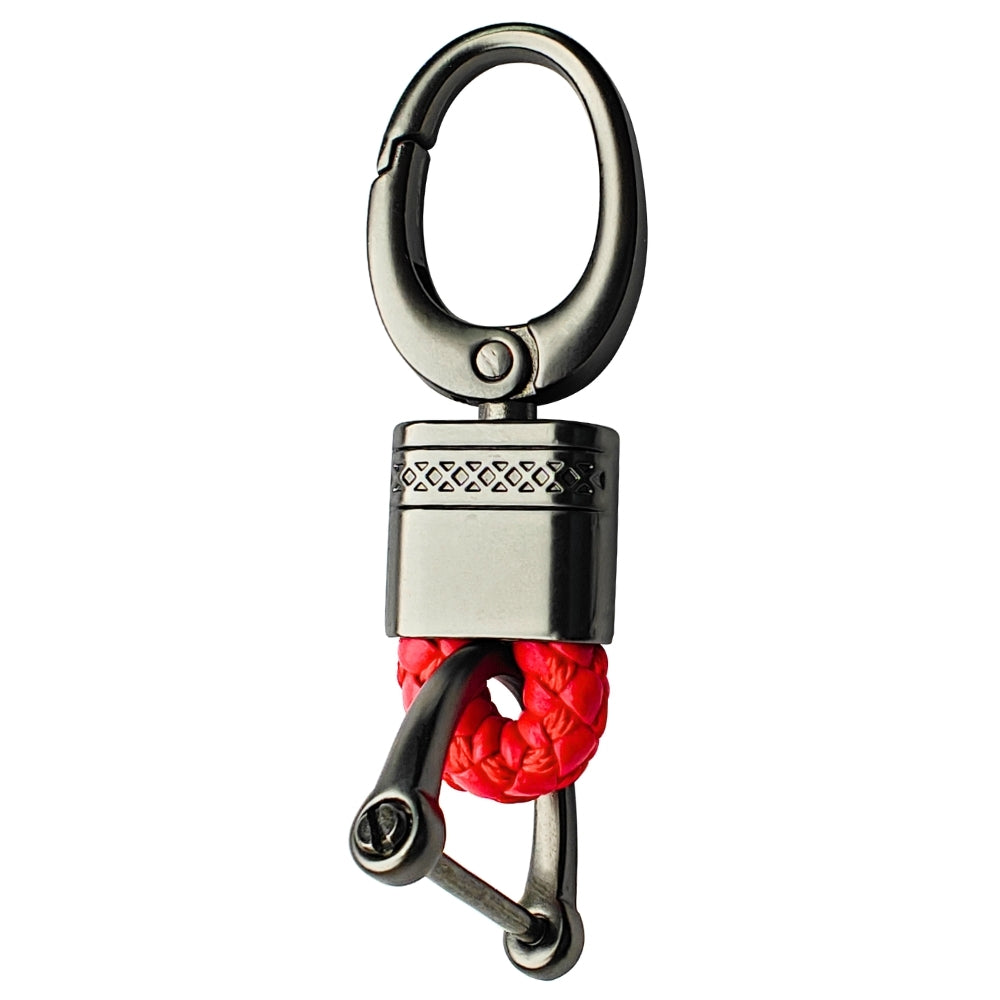 Premium Leather Woven Key Chain Stylish and Functional Key Holder. (Type 4)