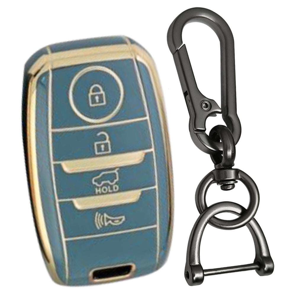 Kia Gold Line TPU Key Cover with Keychain