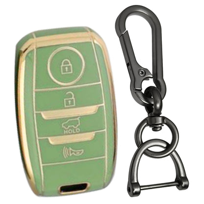 Kia Gold Line TPU Key Cover with Keychain