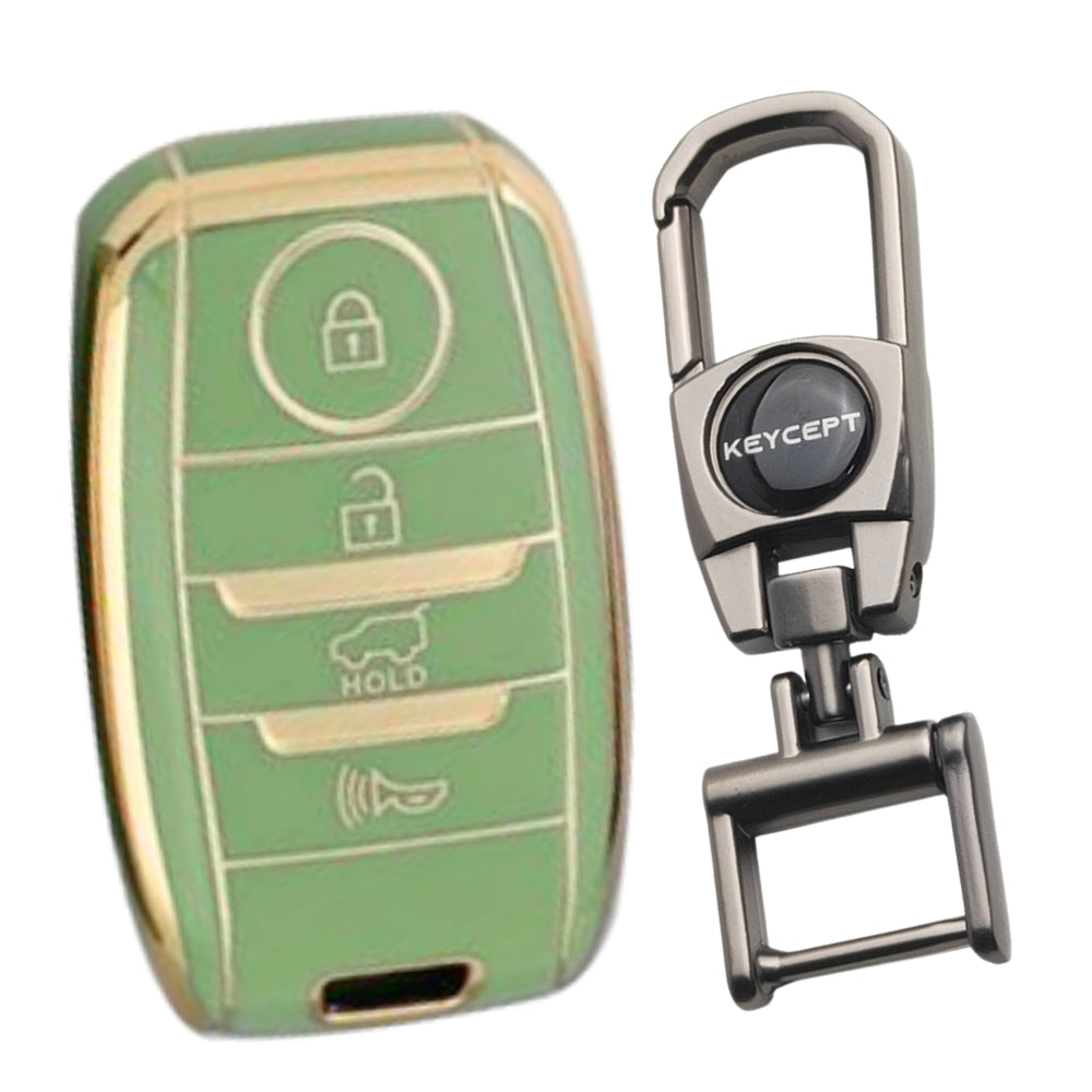 Kia Gold Line TPU Key Cover with Keychain