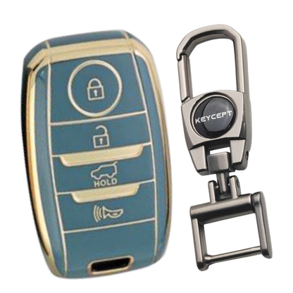 Kia Gold Line TPU Key Cover with Keychain (Type 2)
