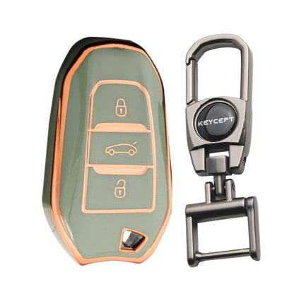 Citroen Gold Line TPU Key Cover with Keychain