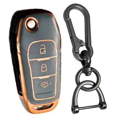 Ford Gold Line TPU Key Cover with Keychain