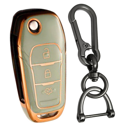 Ford Gold Line TPU Key Cover with Keychain