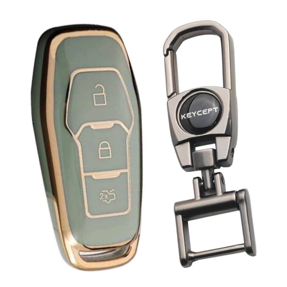 Ford Gold line TPU Key Cover with Keychain