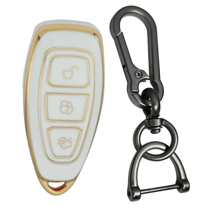 Ford Gold line TPU Key Cover with Keychain