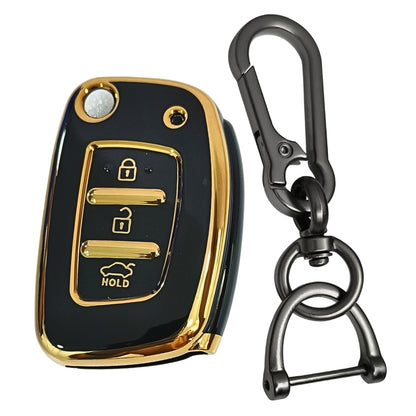 Hyundai Gold Line TPU Key Cover with Keychain