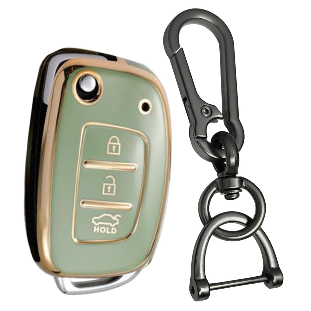 Hyundai Gold Line TPU Key Cover with Keychain (Type 1)