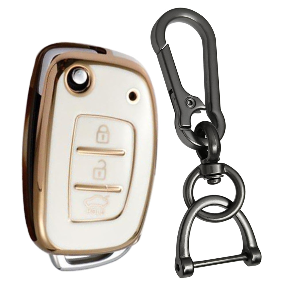 Hyundai Gold Line TPU Key Cover with Keychain