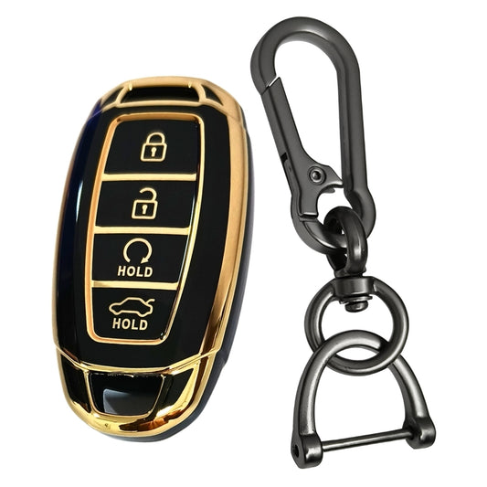 Hyundai Gold Line TPU Key Cover with Keychain