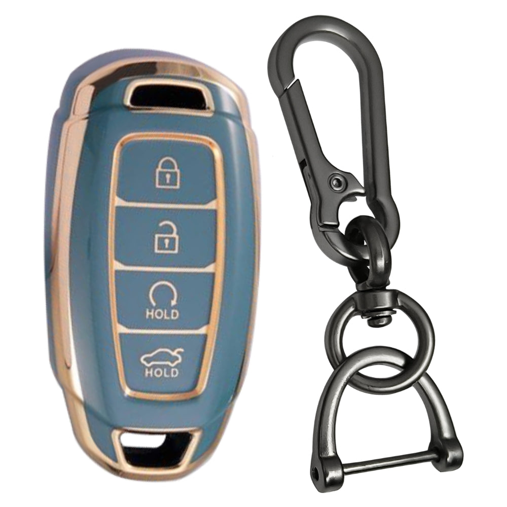 Hyundai Gold Line TPU Key Cover with Keychain