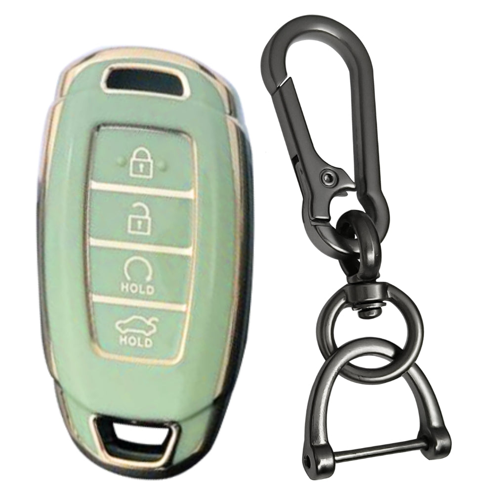 Hyundai Gold Line TPU Key Cover with Keychain