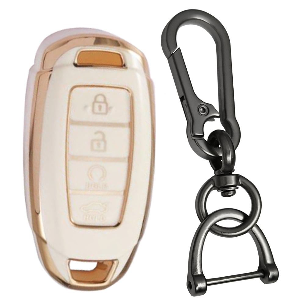 Hyundai Gold Line TPU Key Cover with Keychain