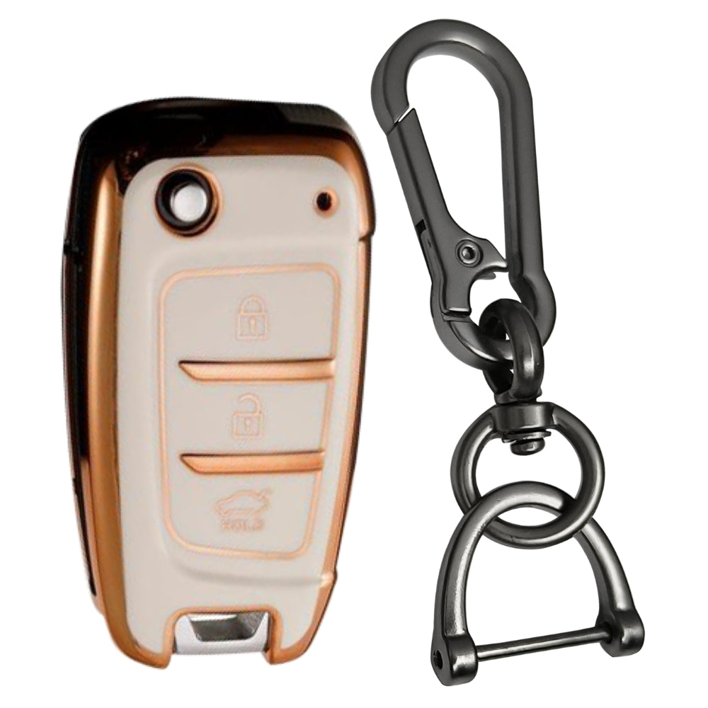 Hyundai Gold Line TPU Key Cover with Keychain