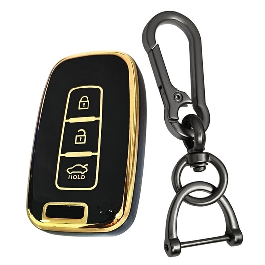 Hyundai Gold Line TPU Key Cover with Keychain