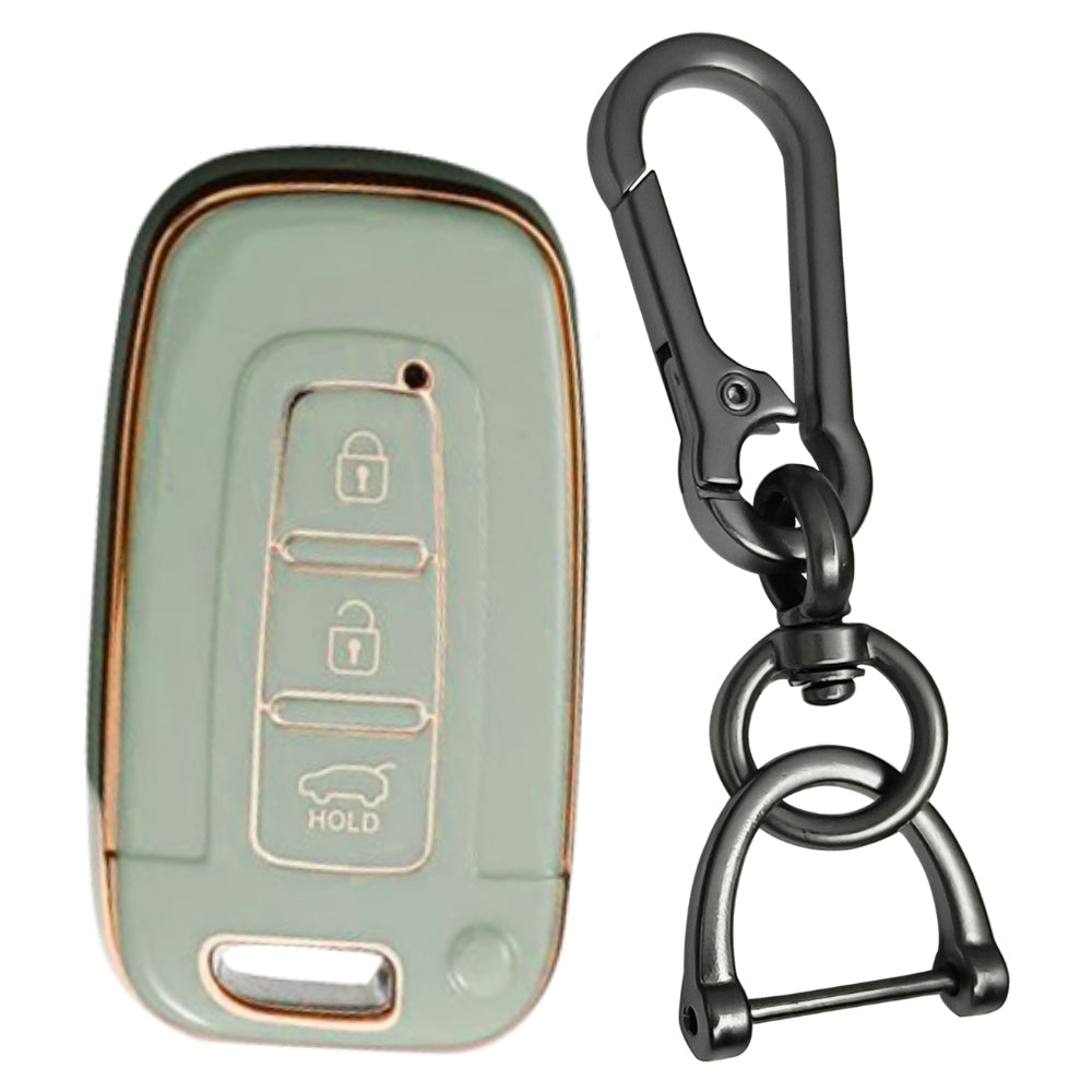 Hyundai Gold Line TPU Key Cover with Keychain