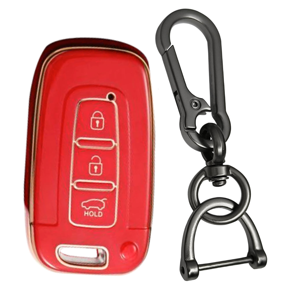 Hyundai Gold Line TPU Key Cover with Keychain