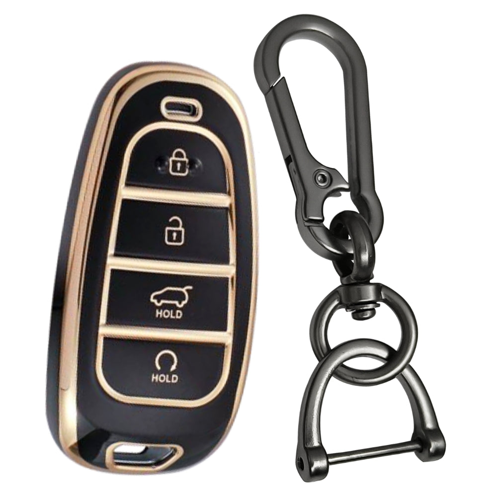 Hyundai Gold Line TPU Key Cover with Keychain