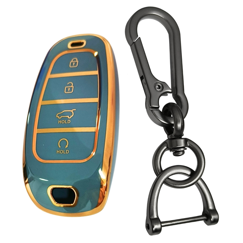 Hyundai Gold Line TPU Key Cover with Keychain