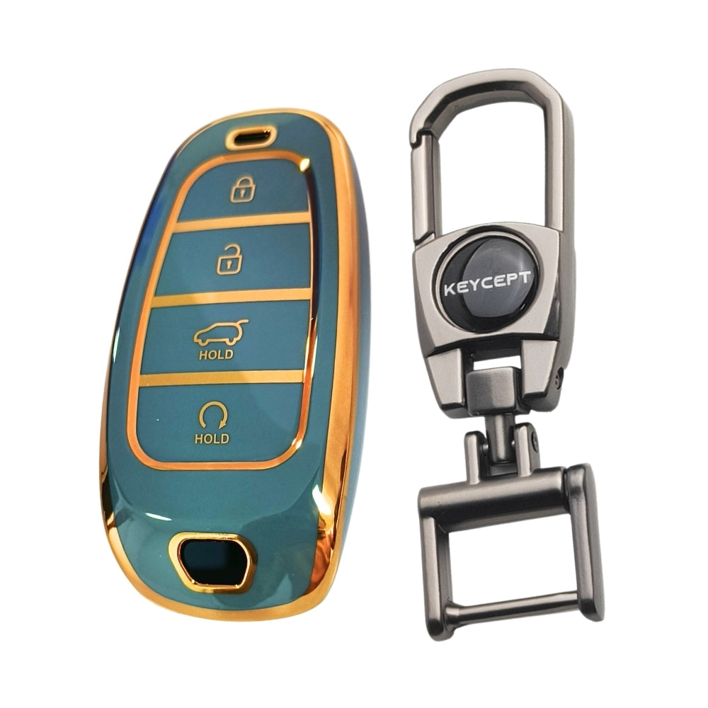 Hyundai Gold Line TPU Key Cover with Keychain