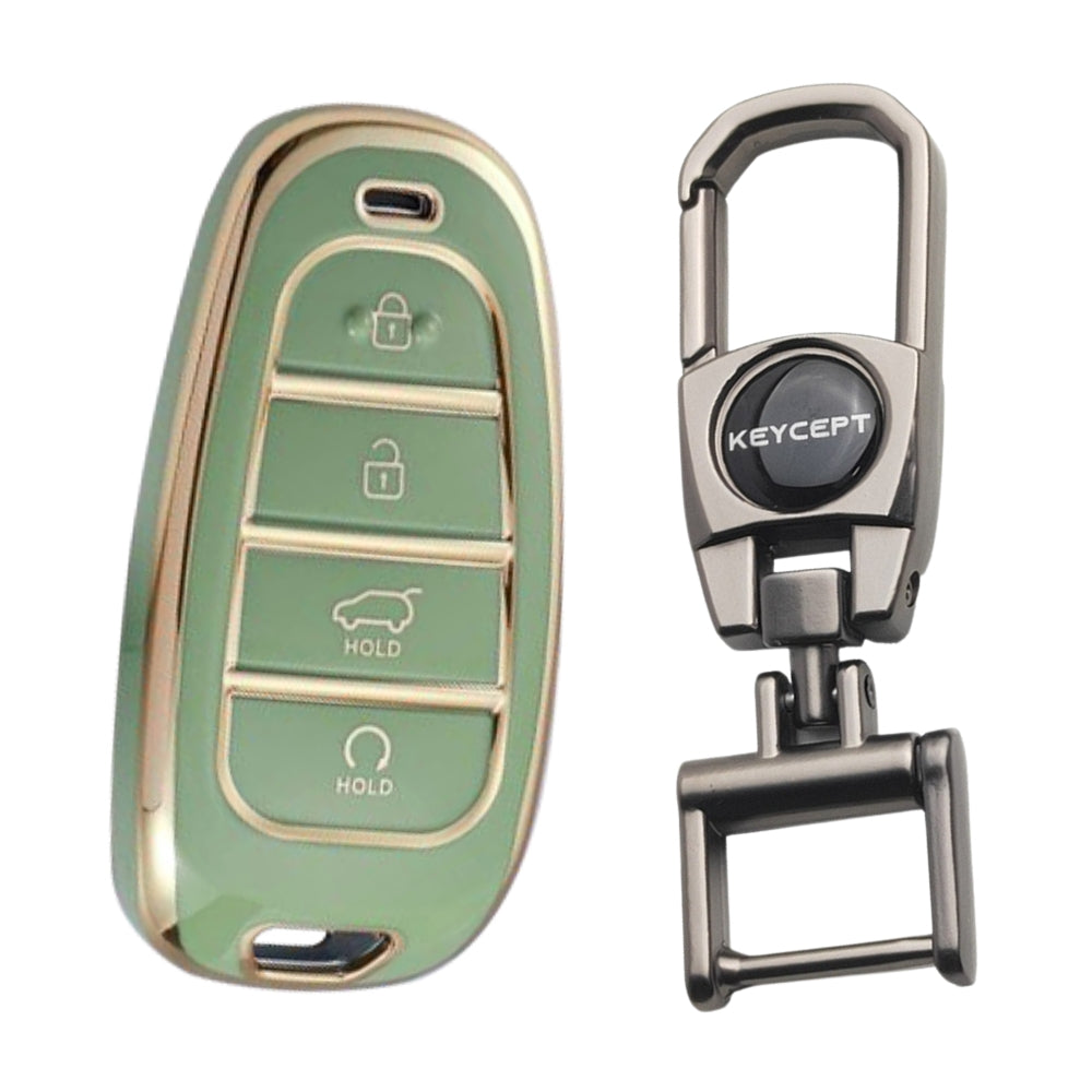 Hyundai Gold Line TPU Key Cover with Keychain