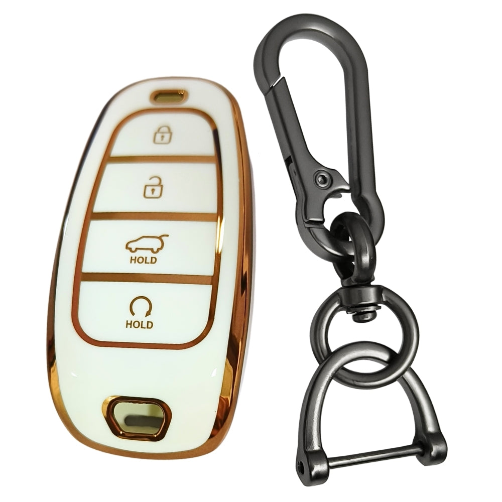 Hyundai Gold Line TPU Key Cover with Keychain