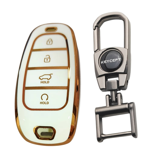 Hyundai Gold Line TPU Key Cover with Keychain