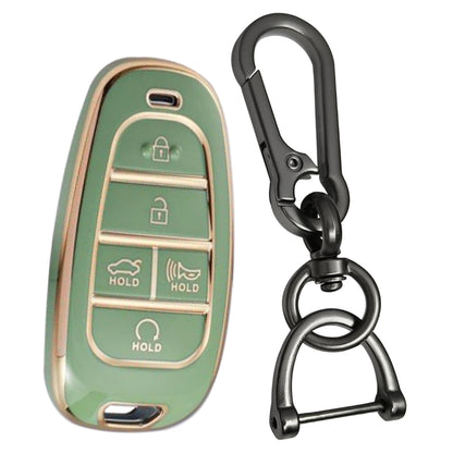 Hyundai Gold Line TPU Key Cover with Keychain